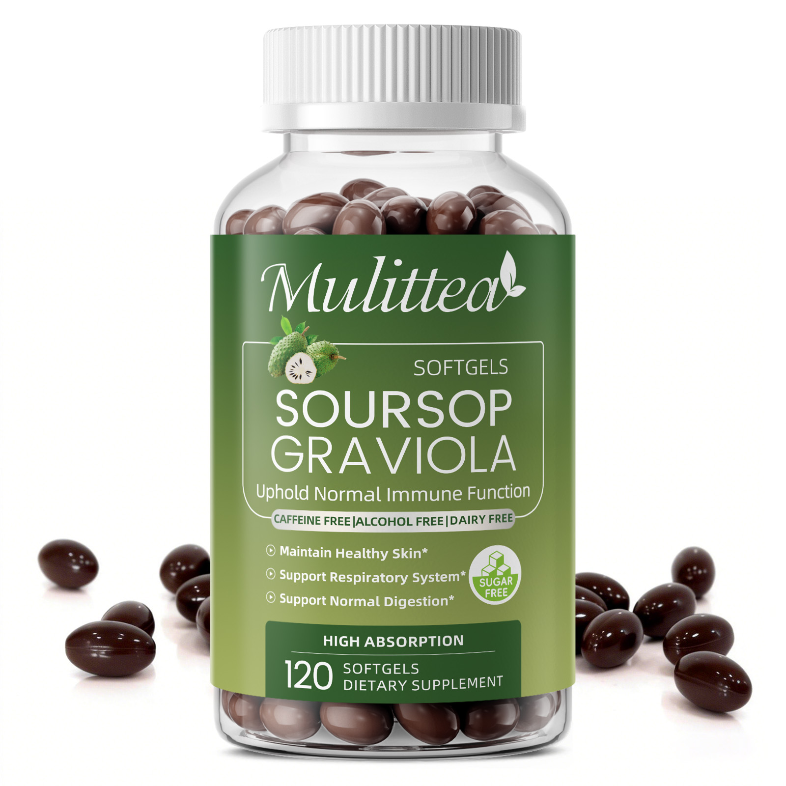 Tulsi Holy Basil - Mulittea Graviola Soursop Extract Capsules Immunity