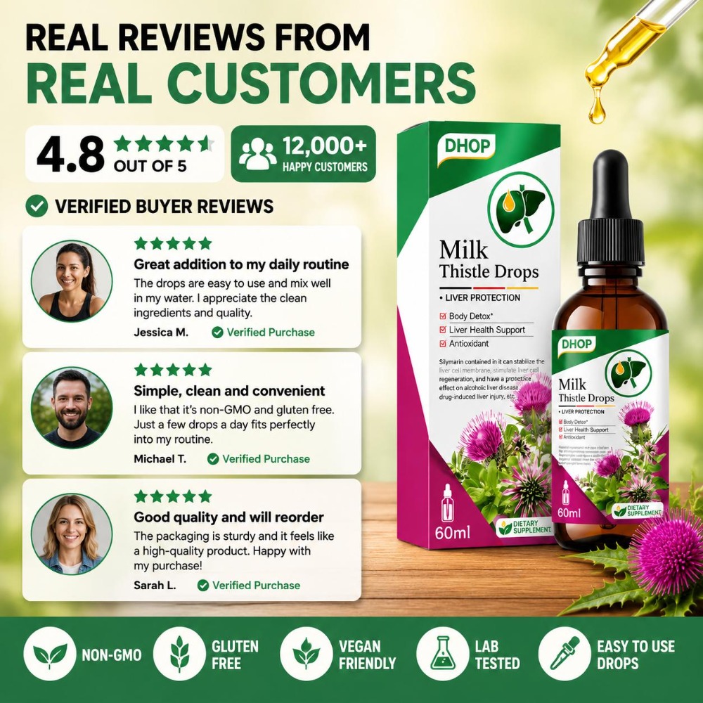 DHOP Milk Thistle Drops Silyma - đánh giá và giá Milk Thistle Silymarin
