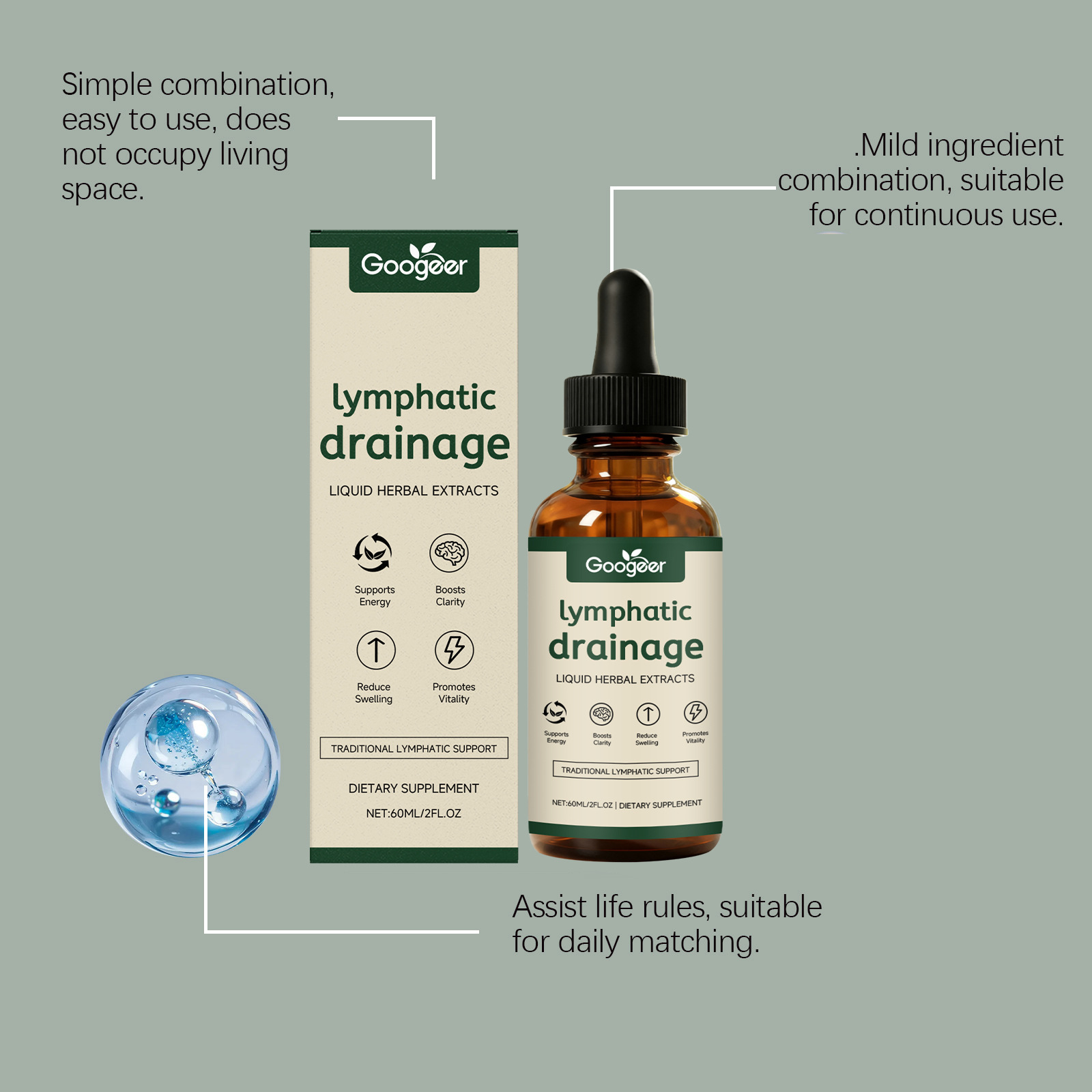 Lymphatic Drainage Drops 11-in - đánh giá và giá Herbal Wellness Liquid