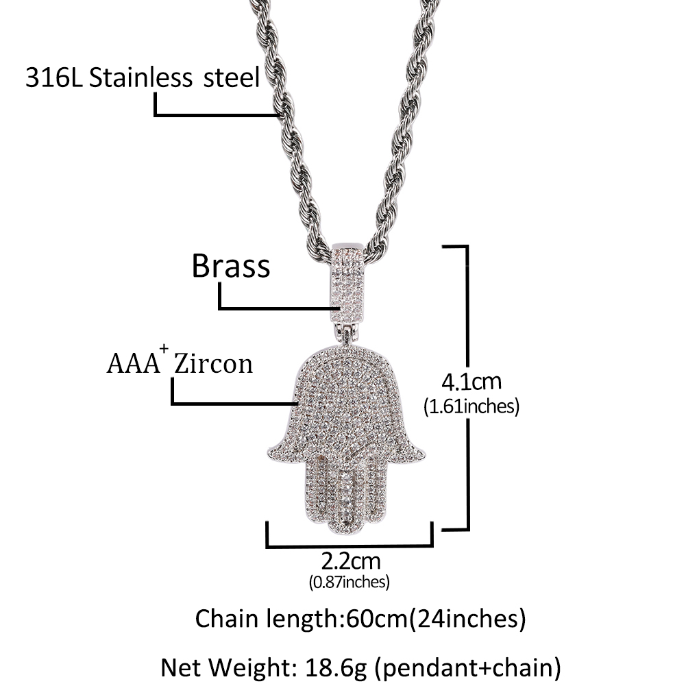 UWIN Mini Hamsa Hand Pendent N - đánh giá và giá Tulsi Holy Basil